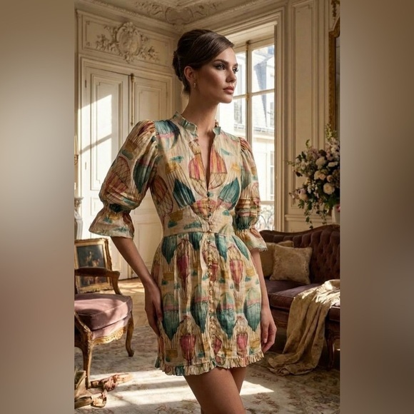 Bianca Mar Dresses & Skirts - New! Bianca Mar Linen & Resortwear Hot Air Balloon Linen Dress 🌤️ Large